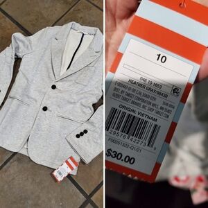 🆕️Heather Gray Boy's Sweater Blazer